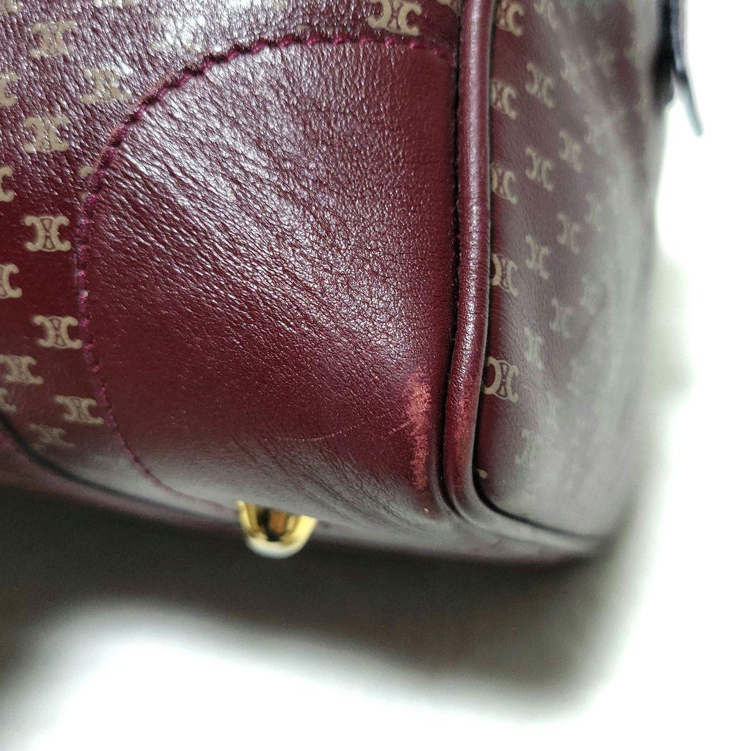 CELINE　ボストンバッグ 旅行 マカダム柄 総柄 レザー ディフュージョン