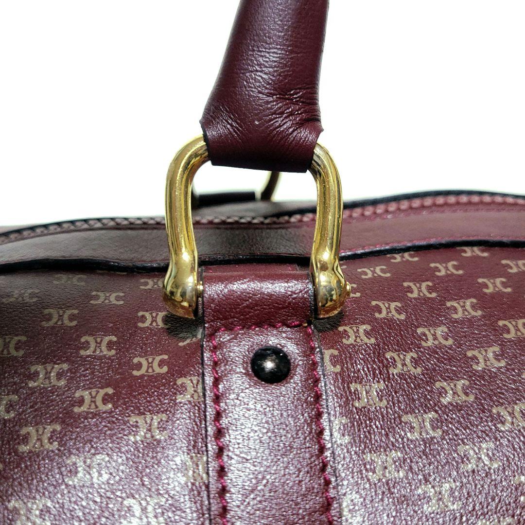 CELINE　ボストンバッグ 旅行 マカダム柄 総柄 レザー ディフュージョン