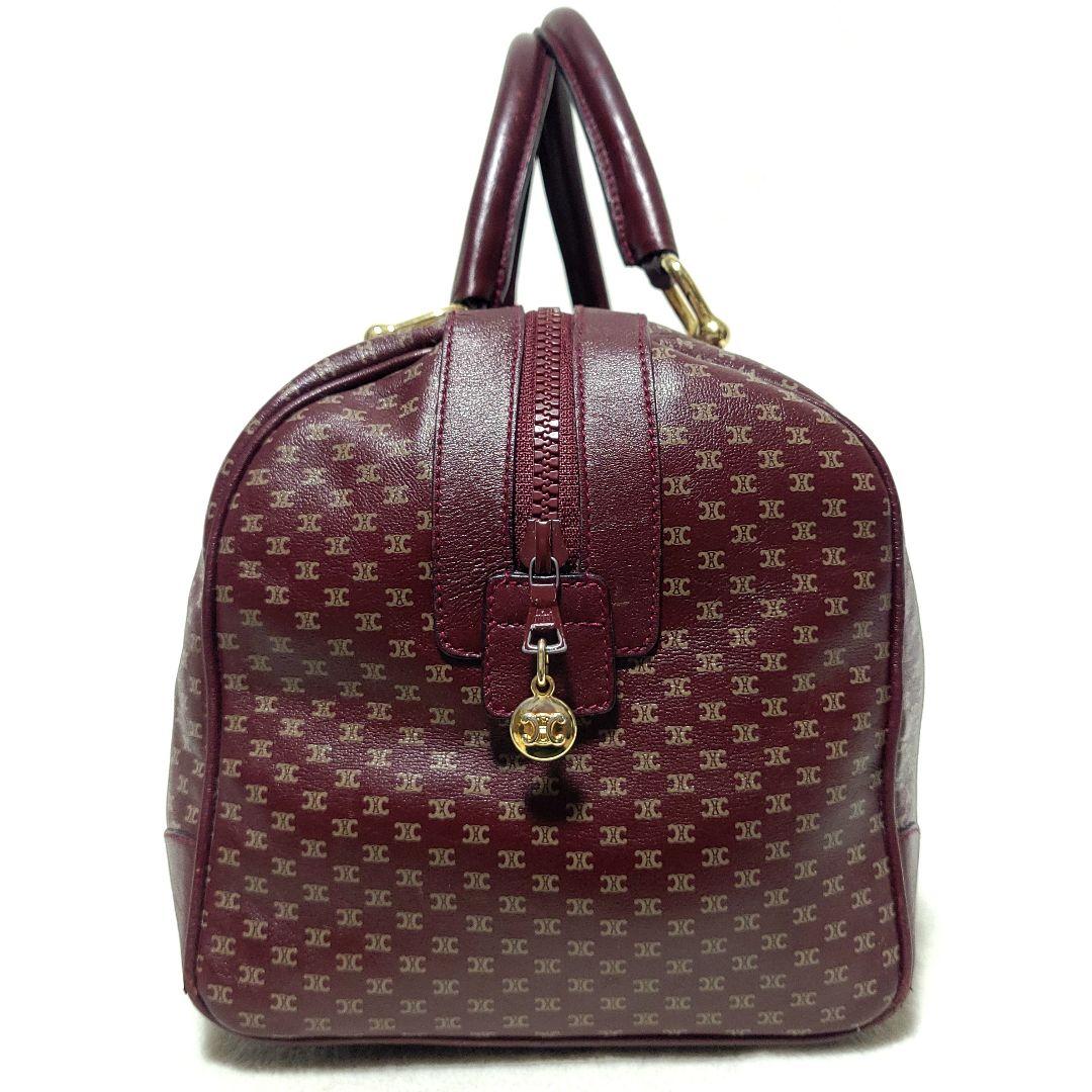 CELINE　ボストンバッグ 旅行 マカダム柄 総柄 レザー ディフュージョン