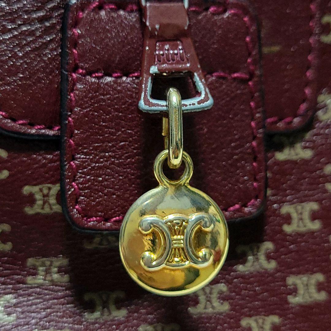 CELINE　ボストンバッグ 旅行 マカダム柄 総柄 レザー ディフュージョン