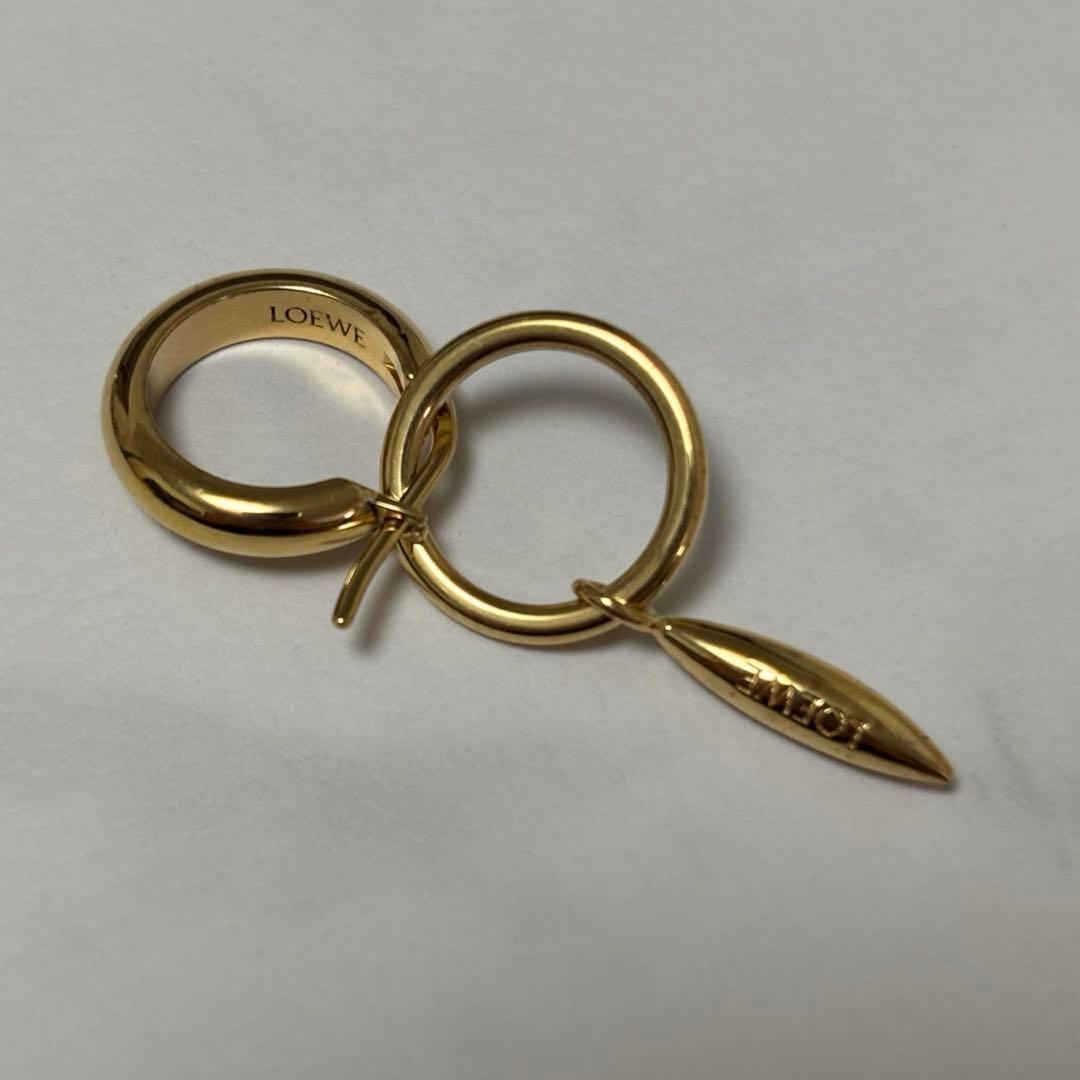 LOEWE♡アンシンメトリー　アナグラム　ピアス　希少