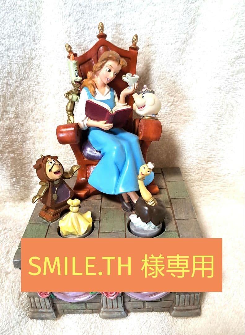 【美品】ディズニー 　美女と野獣オルゴール　アンティーク