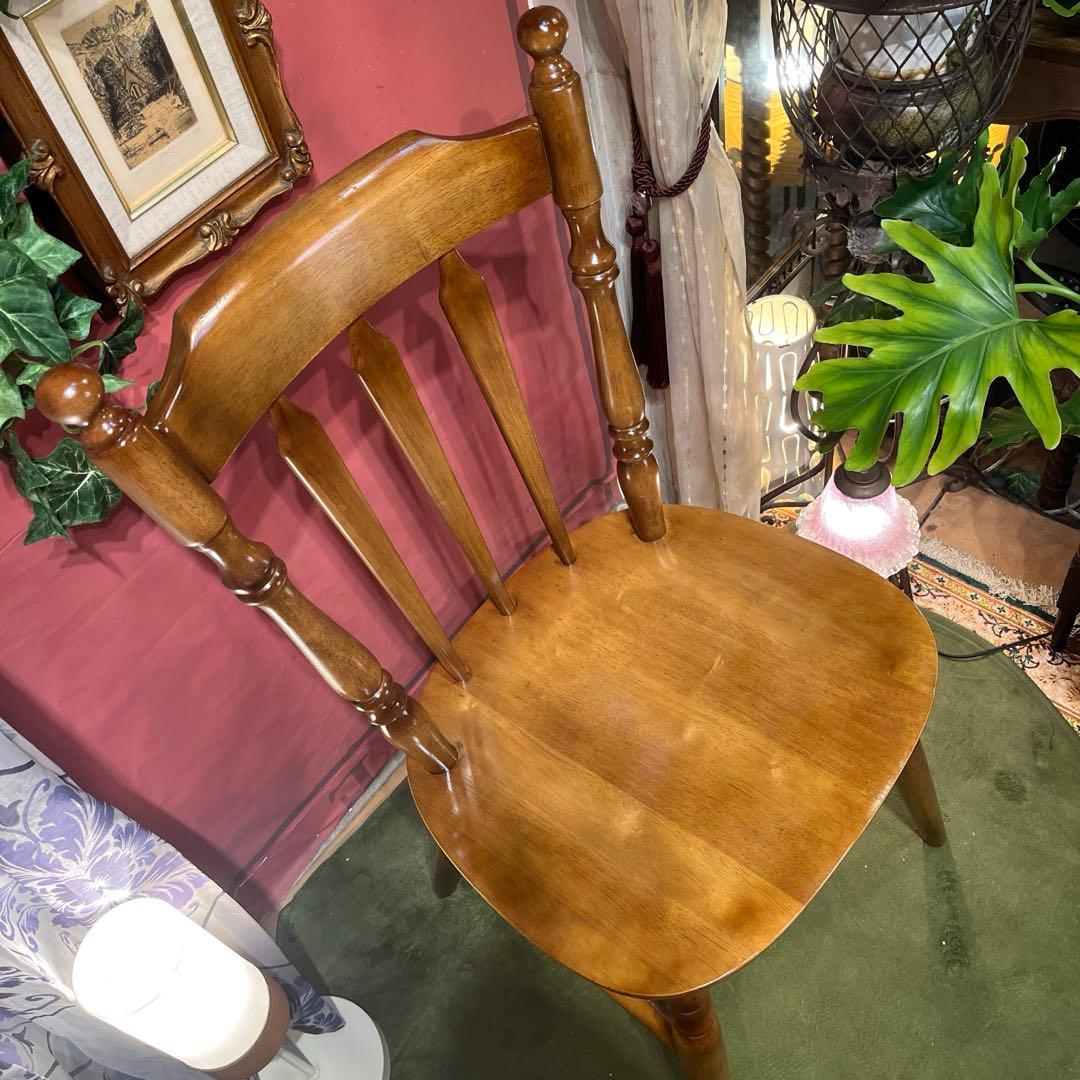 ラス L２80’s ヴィンテージ スピンドルレッグ　板座チェアウィンザー