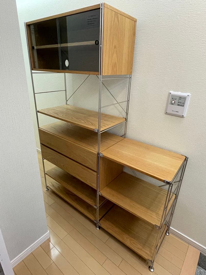 ステンレスユニットシェルフ　無印良品