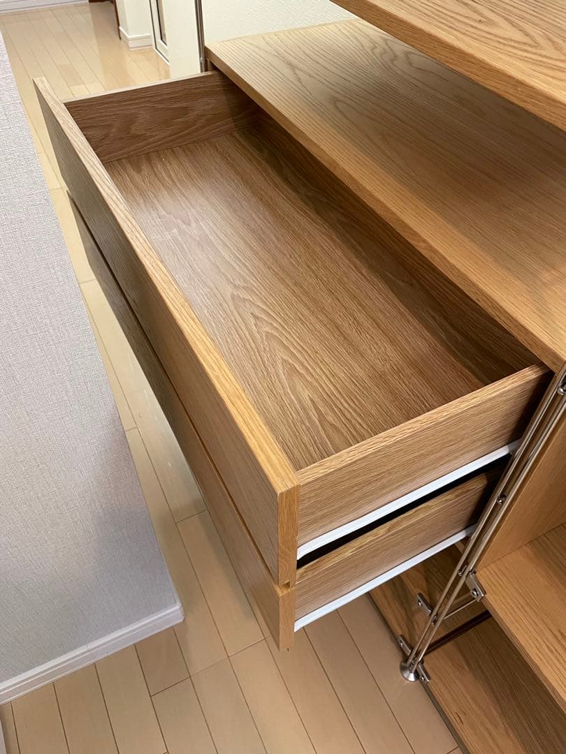 ステンレスユニットシェルフ　無印良品