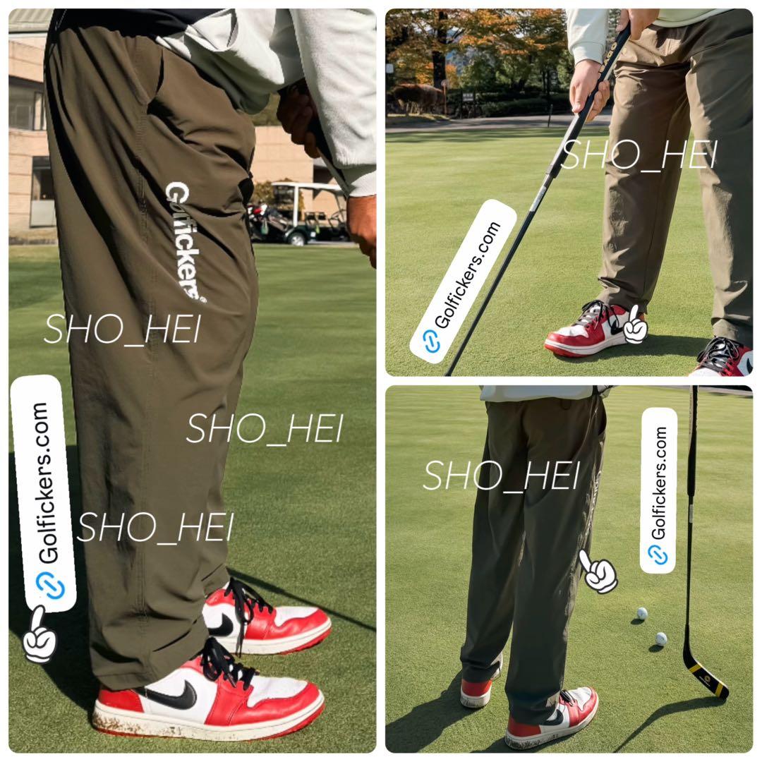 【新品】Golfickers Nylon Pants -Olive：Ｍ-