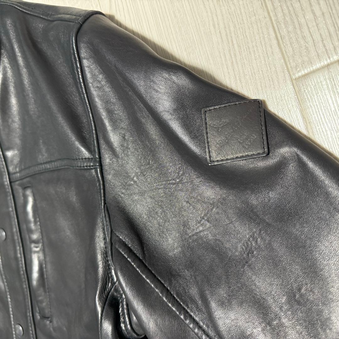 EDDIE BAUER 00's ラムレザー レザーハーフコート