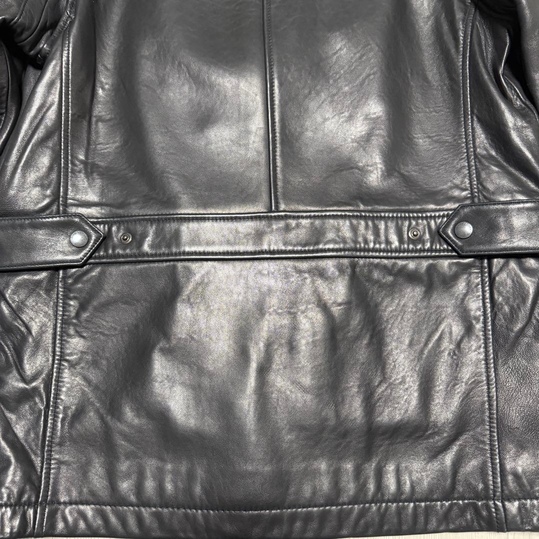 EDDIE BAUER 00's ラムレザー レザーハーフコート