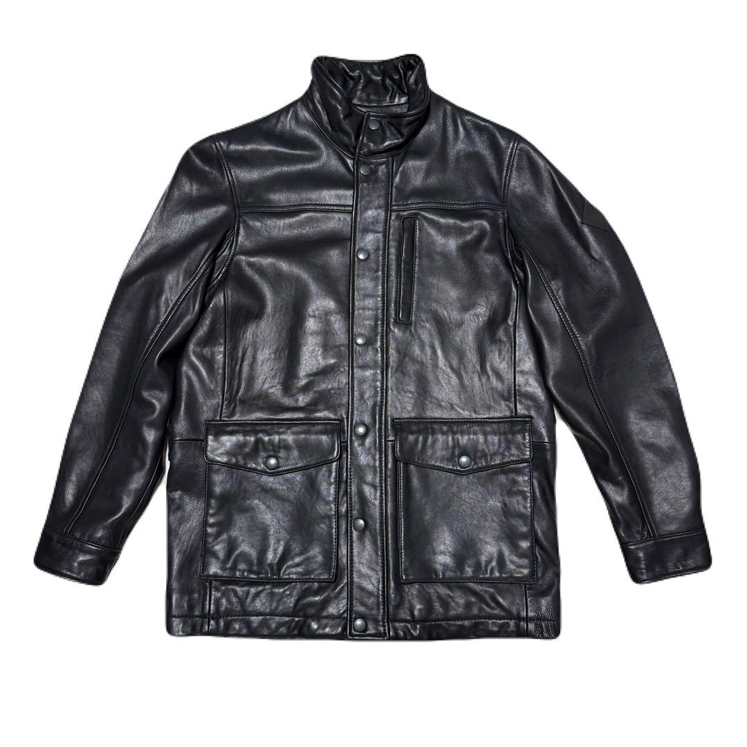 EDDIE BAUER 00's ラムレザー レザーハーフコート