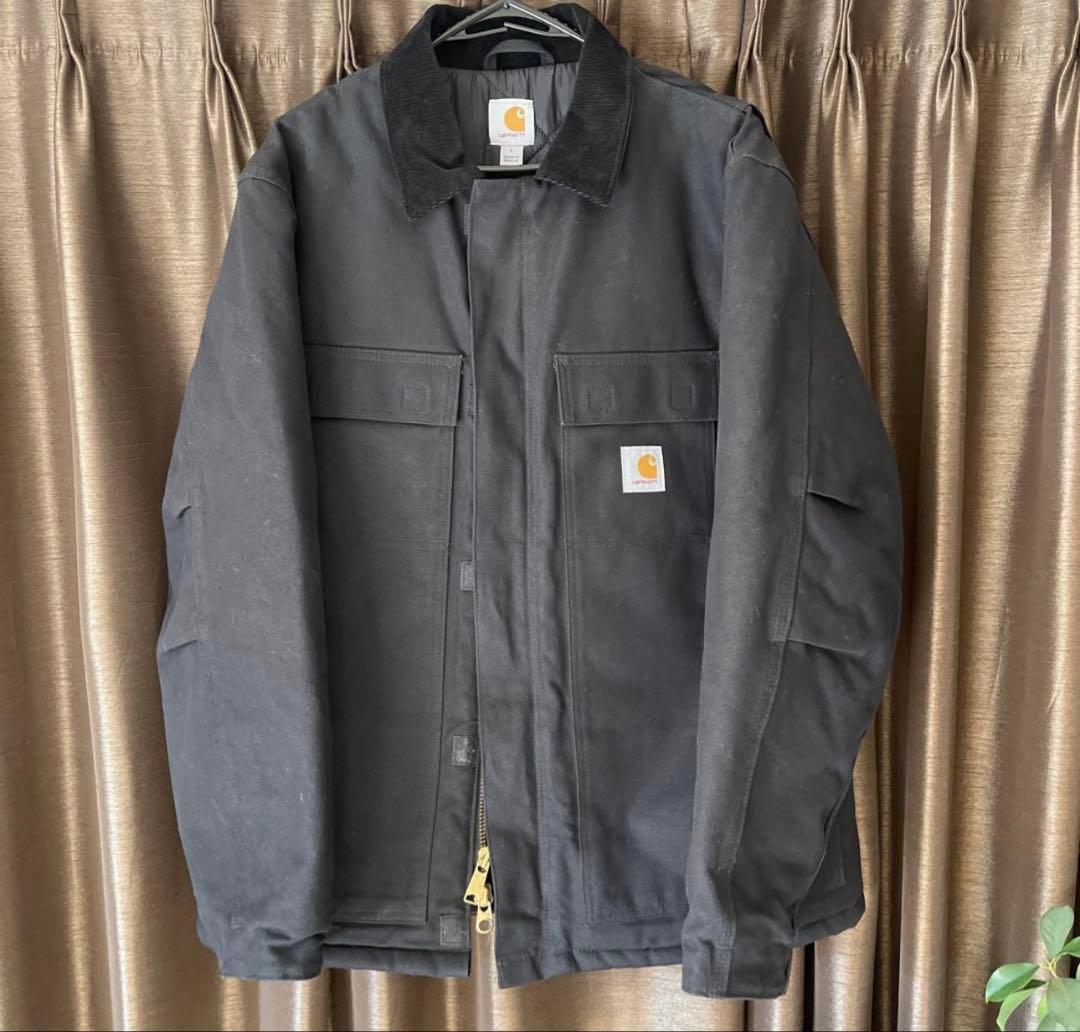 極美品 carhearttトラディショナルジャケット BLK L カーハート