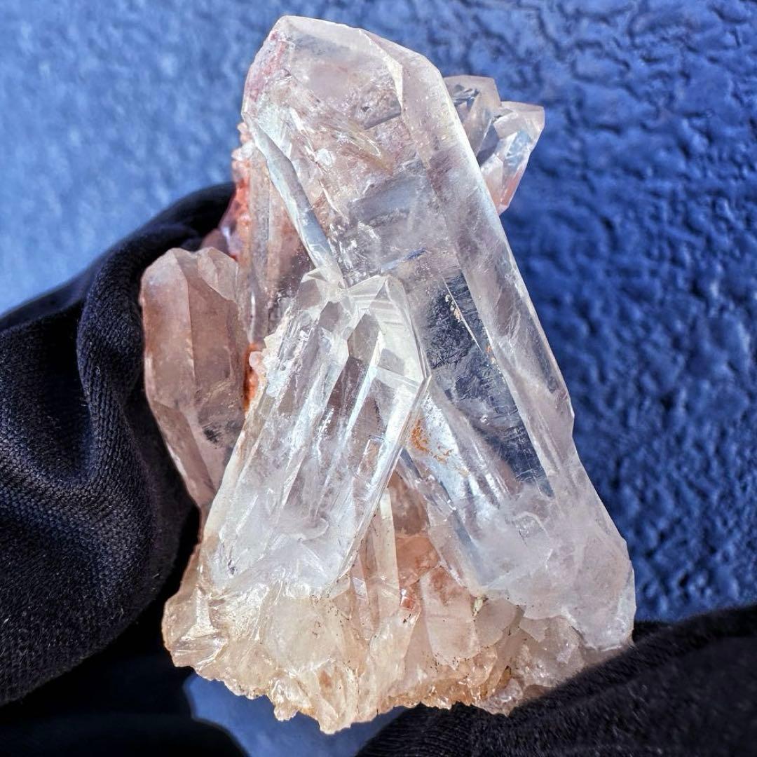 希少高透明度❗️ピンク♡ヒマラヤ水晶クラスター2点セット☆【貫入水晶】A1397