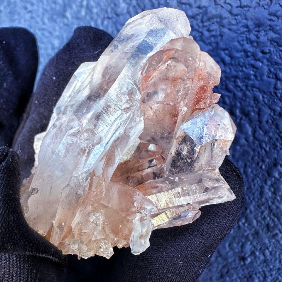 希少高透明度❗️ピンク♡ヒマラヤ水晶クラスター2点セット☆【貫入水晶】A1397