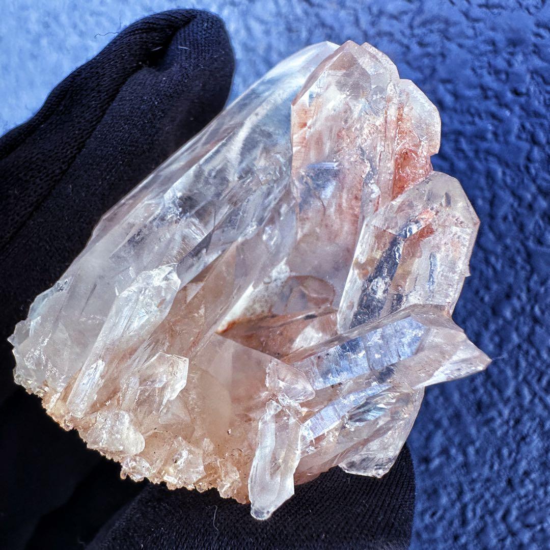 希少高透明度❗️ピンク♡ヒマラヤ水晶クラスター2点セット☆【貫入水晶】A1397