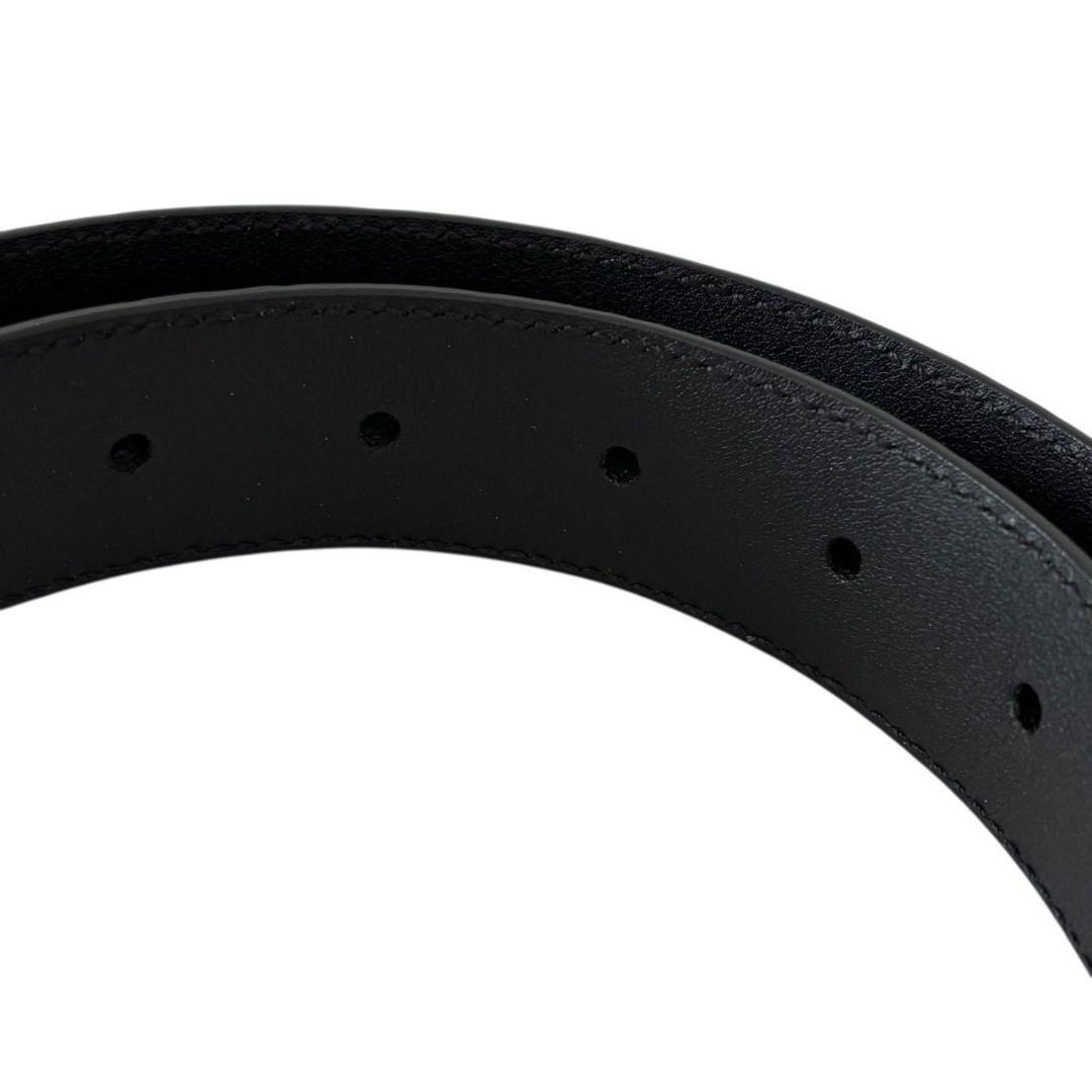 GUCCI グッチ 480199 グッチシマ ベルト ロゴ レザー ブラック