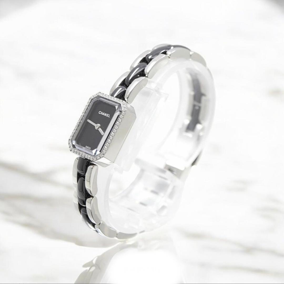 お値下日曜日までCHANEL 腕時計 ブラックシャネル プルミエール ダイヤ
