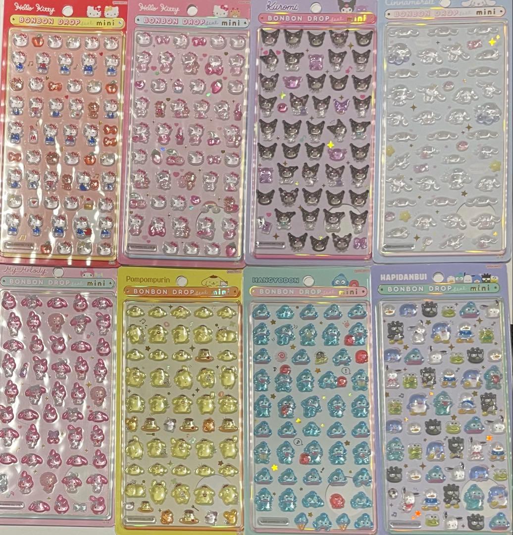 ボンボンドロップシール　ミニ　サンリオ