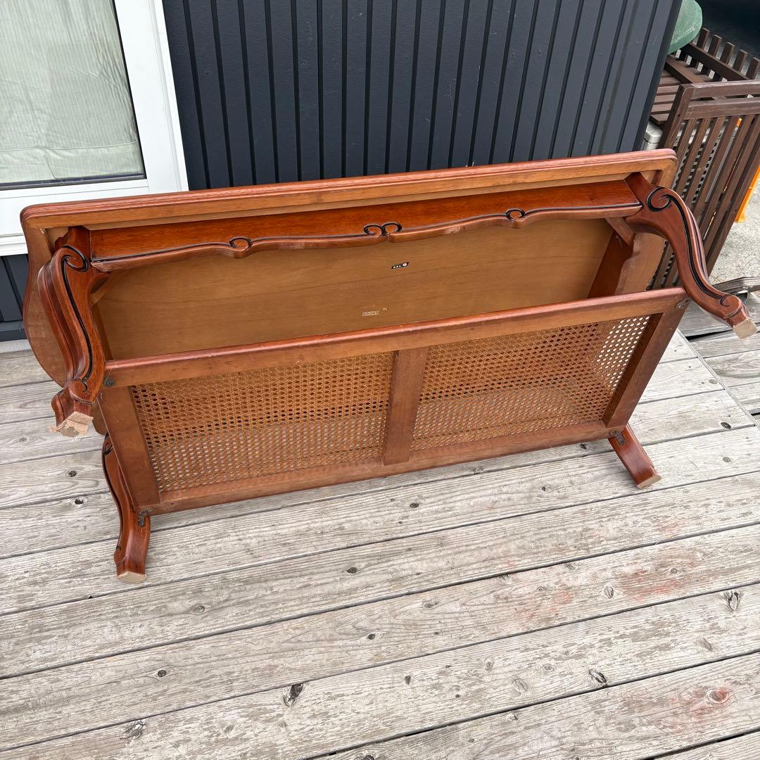 カリモク コロニアルシリーズ センターテーブル ローテーブル 棚付き 北欧レトロ