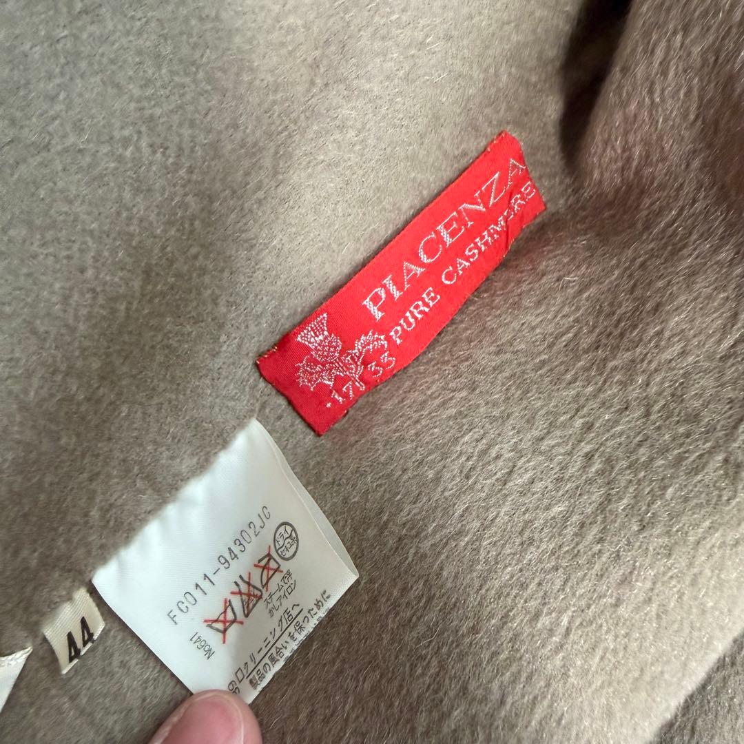 極美品XLサイズ相当　カシミヤ100% PIACENZA チェスターコート