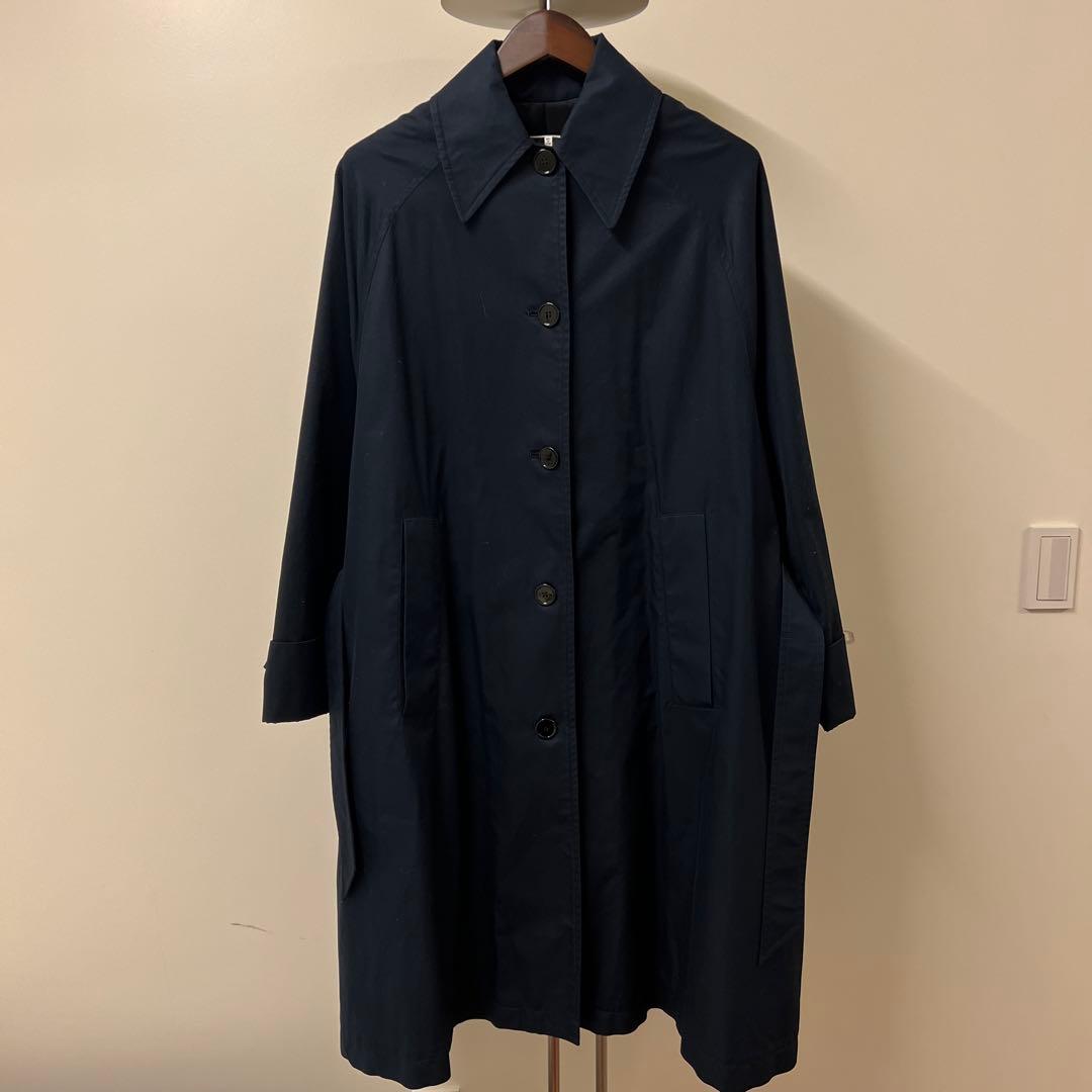 MM6 ネイビー トレンチコート ロングコート