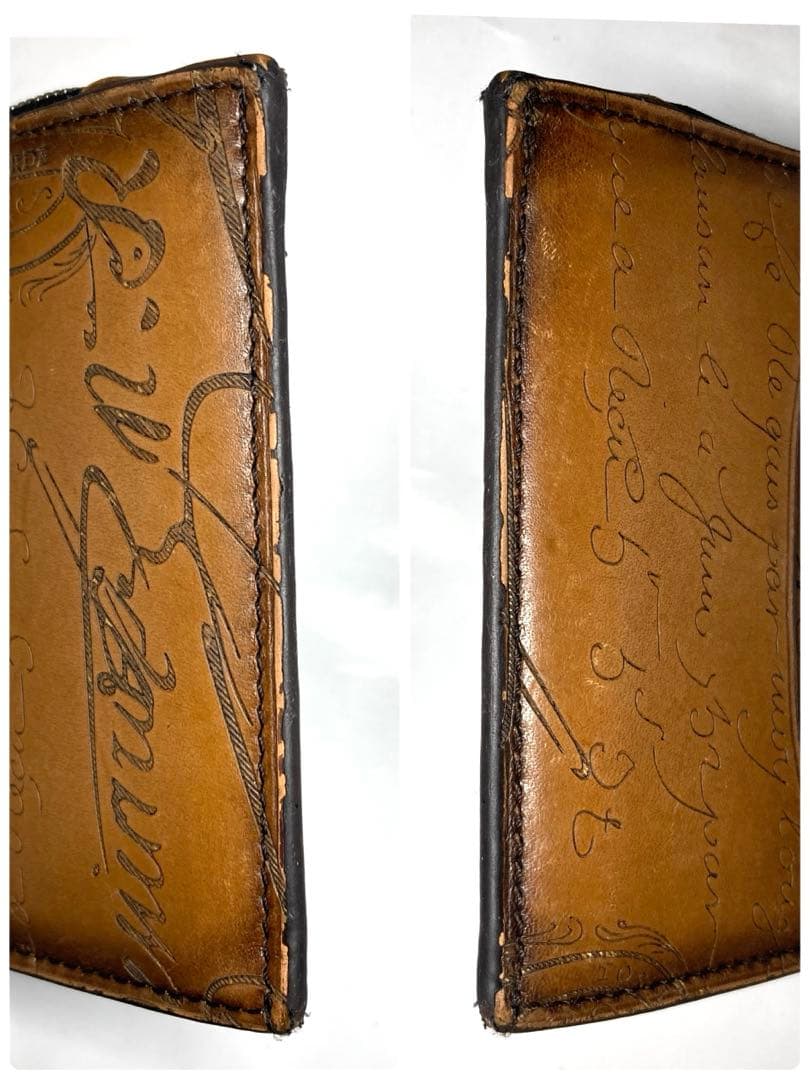 美品　ベルルッティ　スクリット　カリグラフィ　レザー　ケース　カードケース