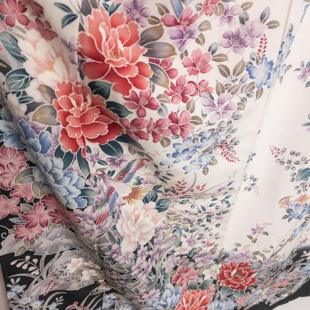 chika200555 R7SK1327 振袖+帯 2点セット 六通柄