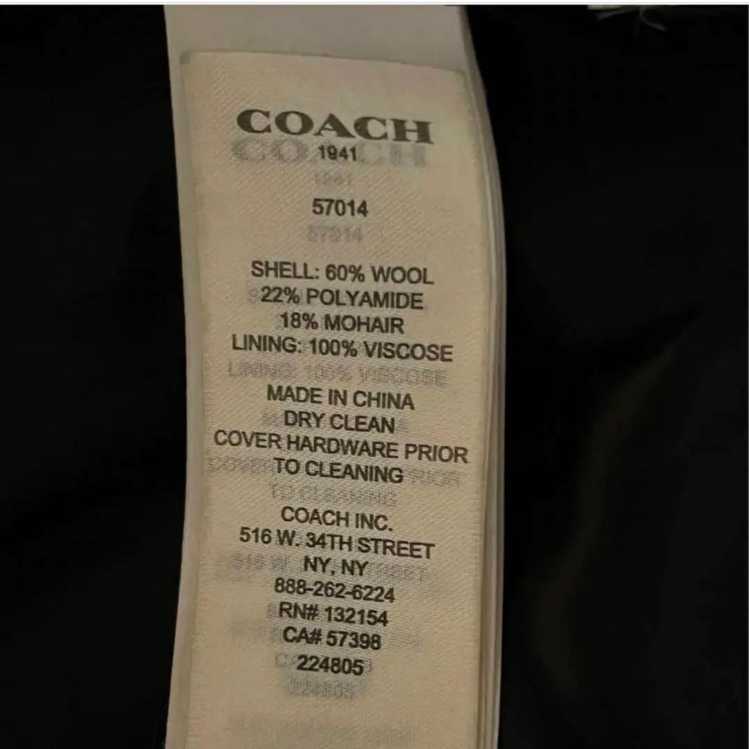 超美品♪ coach 控えめビジュースタッズが素敵な♪ ウールモヘアコート