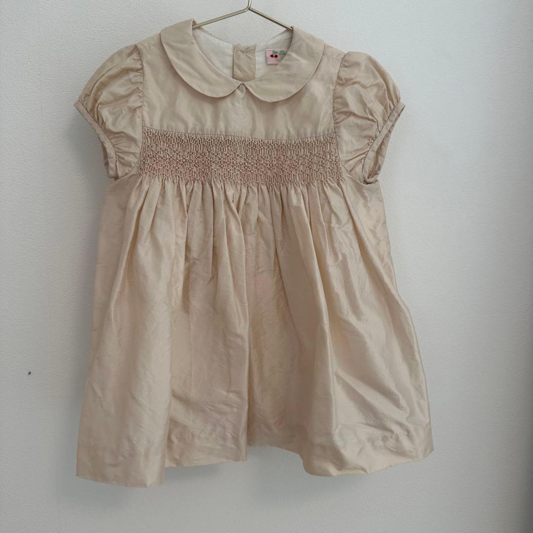 Bonpoint ボンポワン シルク ドレス 2A