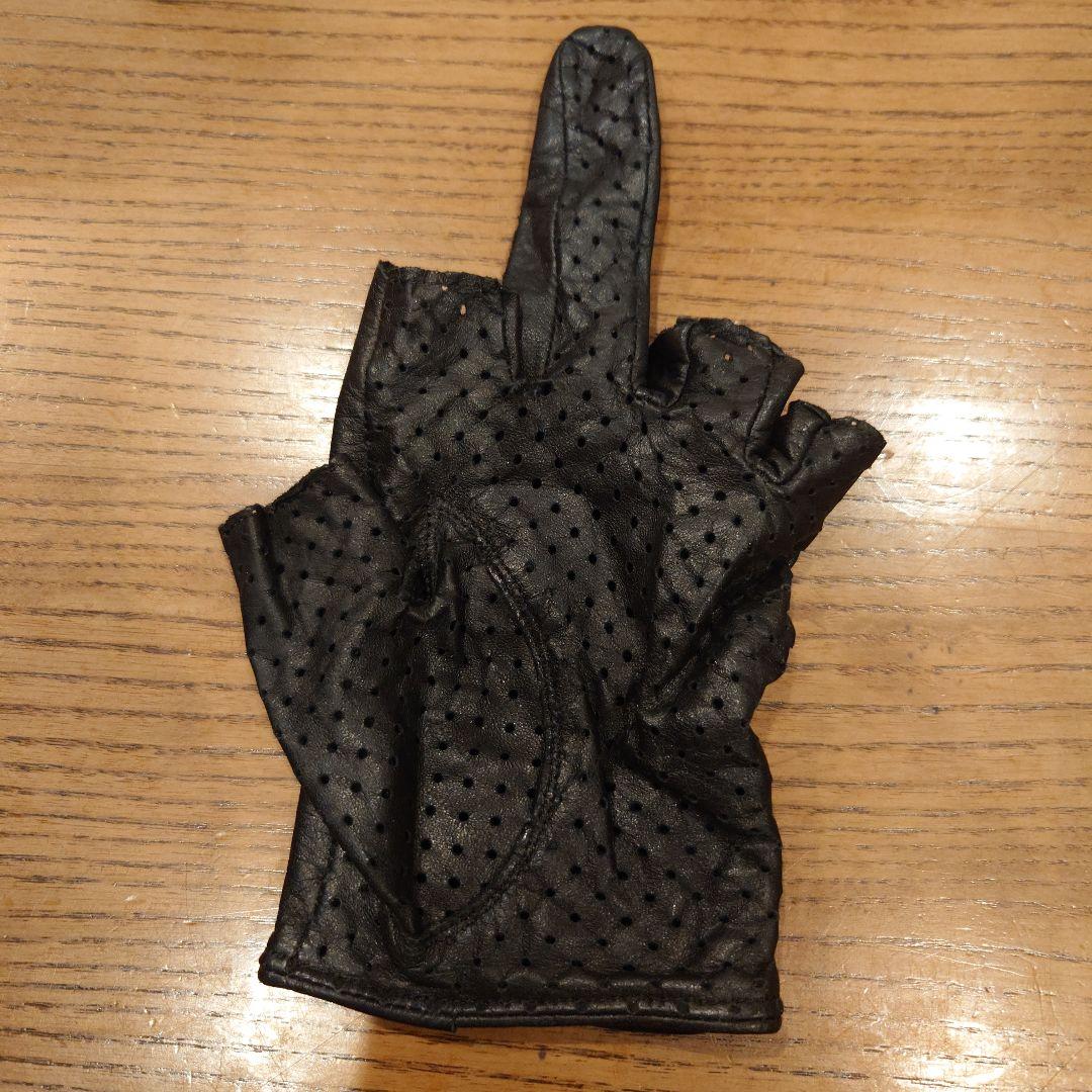 ナンバーナイン　NUMBER (N)INE レザーグローブ　手袋　パンチング