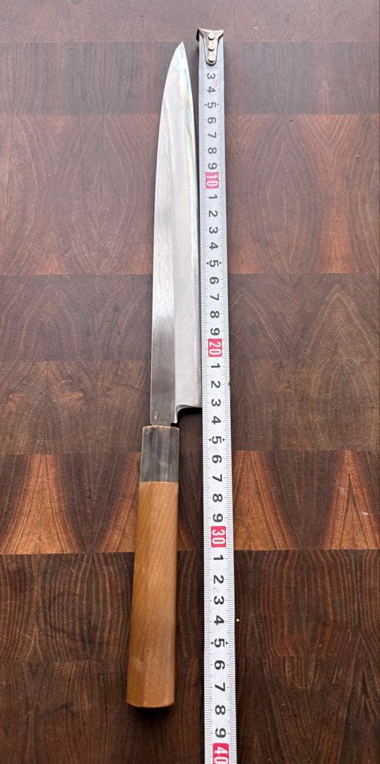 堺貞宗　柳刃　240mm 包丁　白二鋼　8寸　水牛角柄　刺身　釣り　本格　研ぎ済