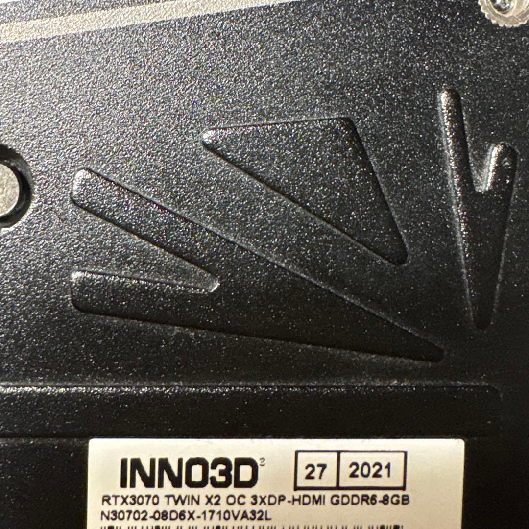グラフィックボード・グラボ・ビデオカード INNO3D RTX3070 TWIN X2 OC 8GB
