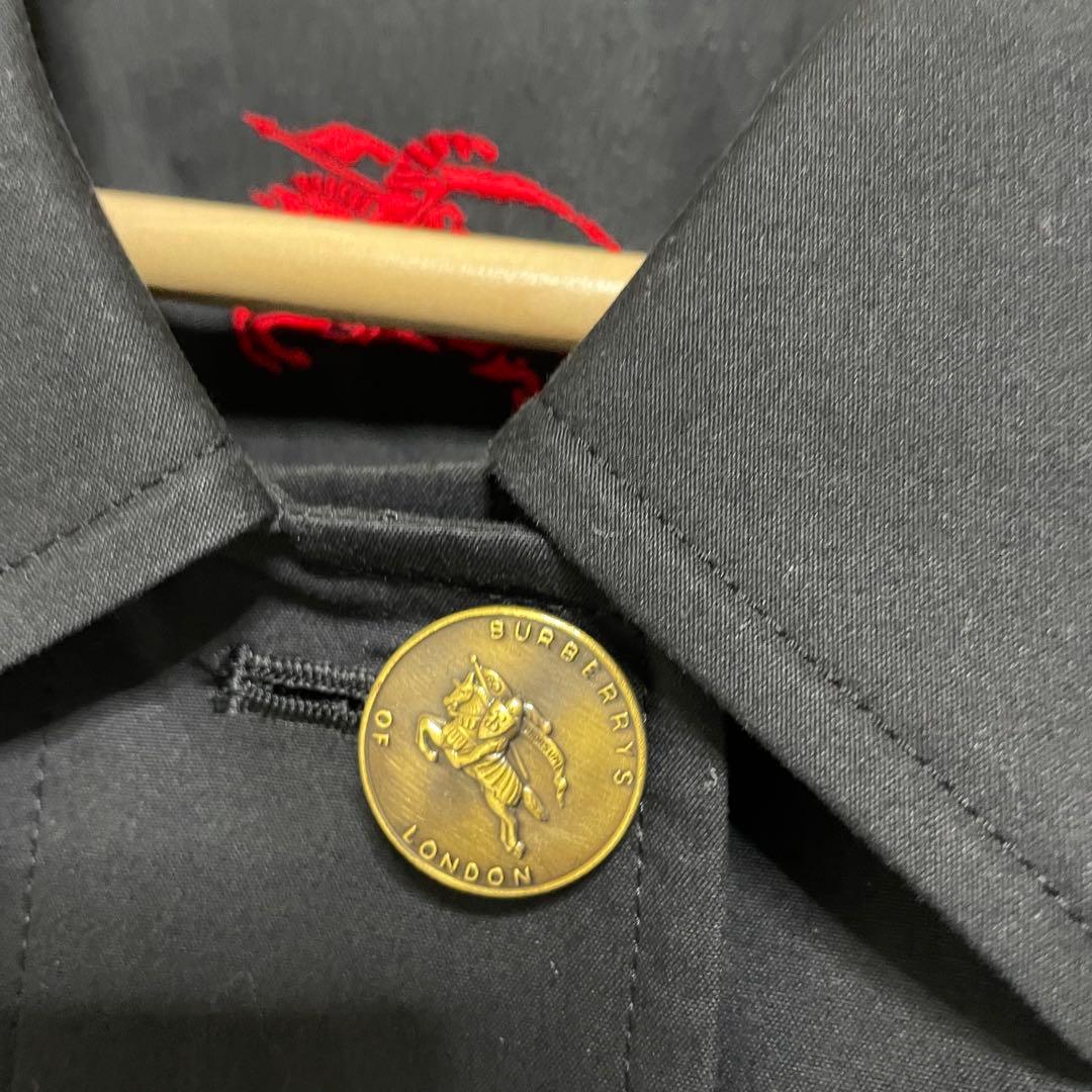 希少　一枚袖　金タグ　バーバリー コート ノバチェック ブラック　ベルト　美品