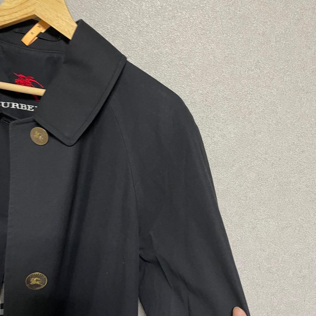 希少　一枚袖　金タグ　バーバリー コート ノバチェック ブラック　ベルト　美品