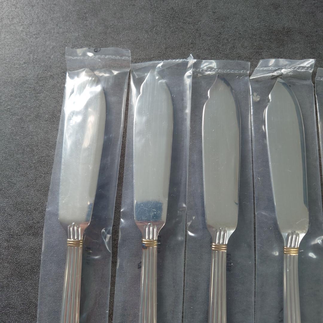 極希少 クリストフル アリアゴールドリング フィッシュナイフ 未開封 6点