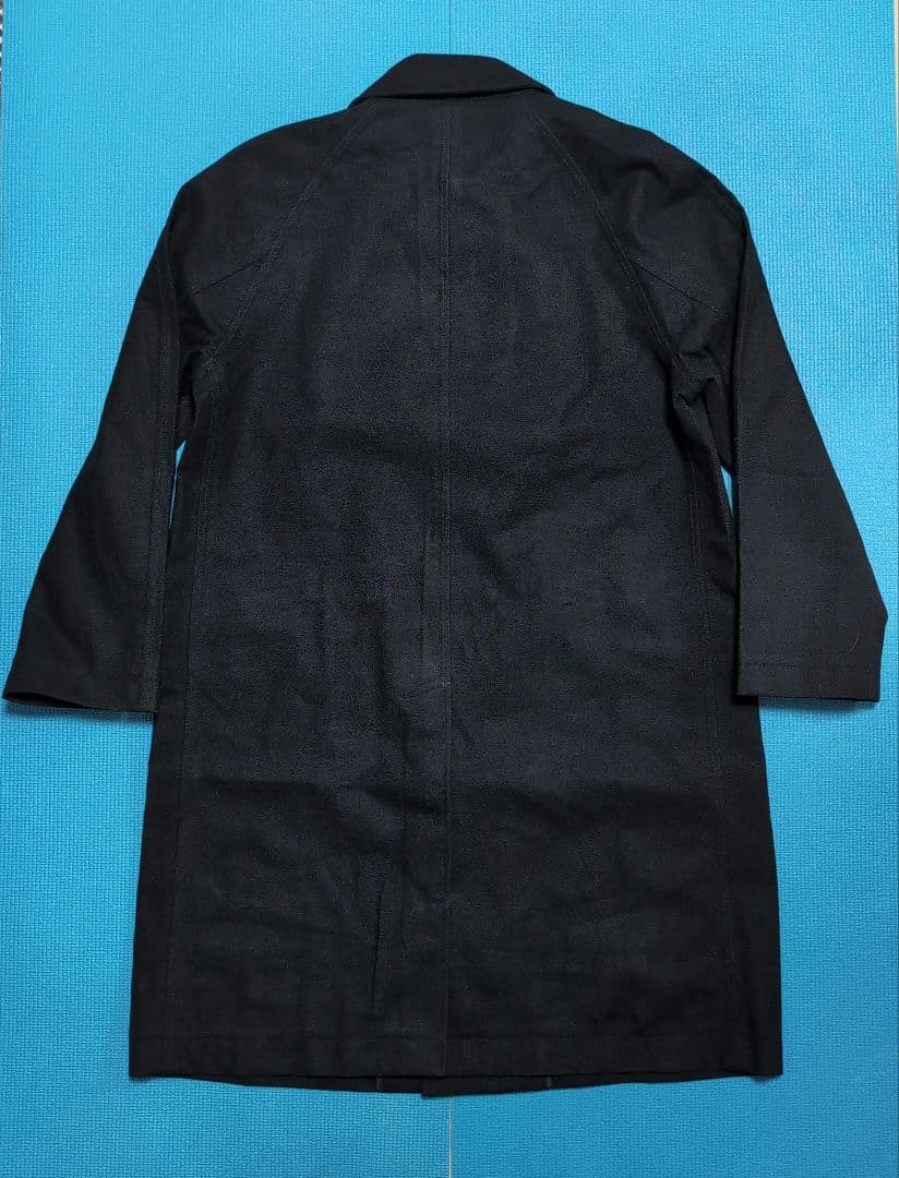 ナナミカ GORE-TEX ウール ステンカラーコート ブラック S