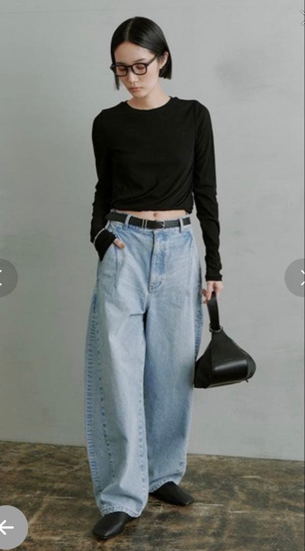 ミースロエ バルーン構築デニムパンツ コクーンデニム