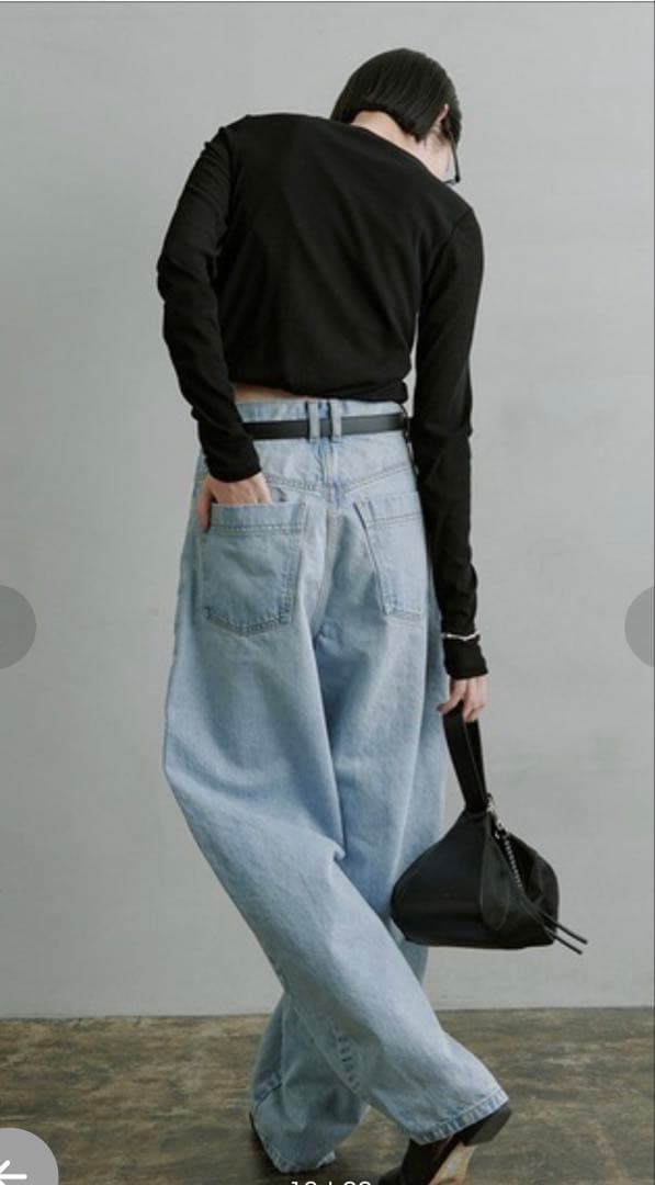 ミースロエ バルーン構築デニムパンツ コクーンデニム