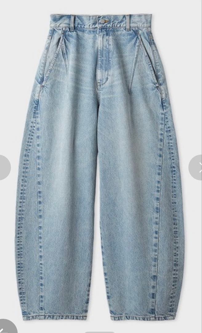 ミースロエ バルーン構築デニムパンツ コクーンデニム