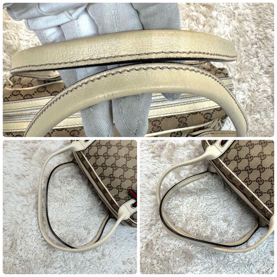 【美品】GUCCI シェリーライン プリンシー ミニボストン ショルダーバッグ