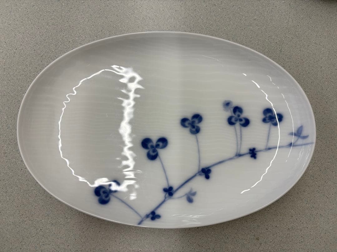 大倉陶園 ハピネス オーバル皿、片口 ソース入れ