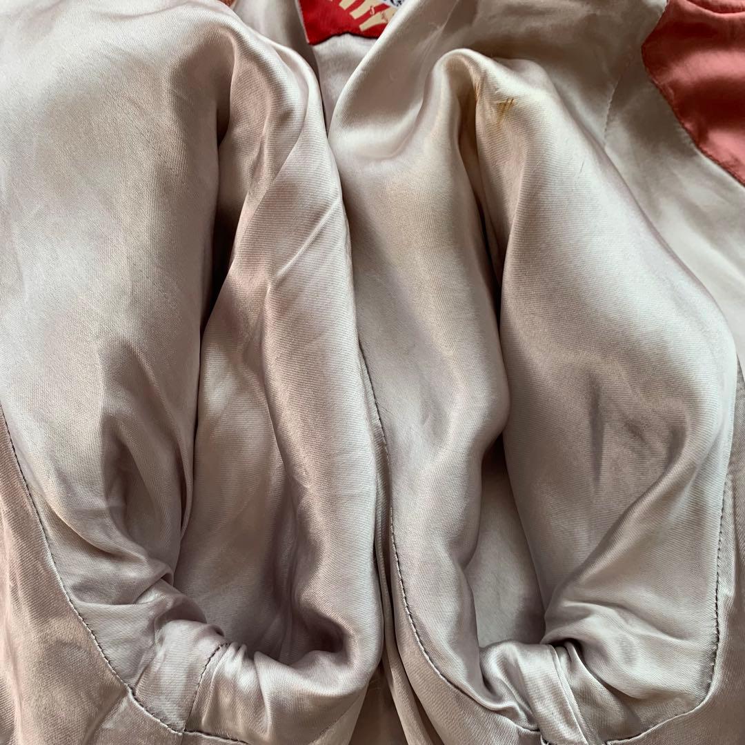 HOUSTON JAPAN ヒューストン スカジャン 刺繍 虎 鷹 龍 M