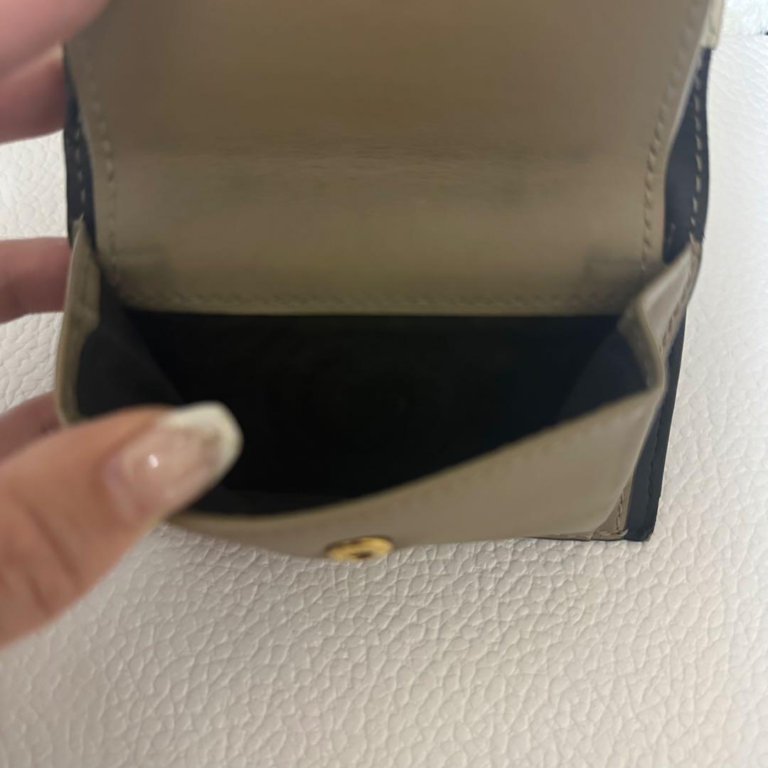 【タ】Christian Dior 二つ折り財布 ブラック