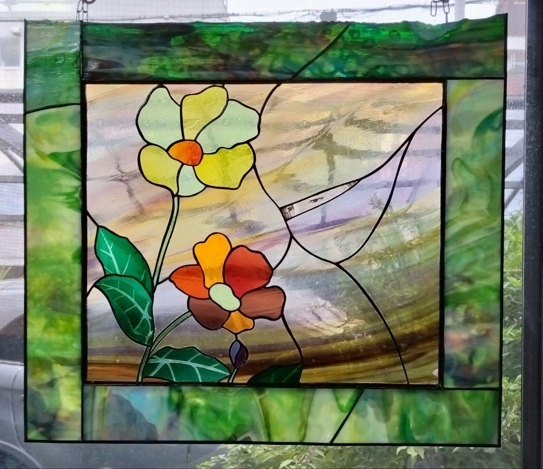 ステンドグラスパネル「眼」