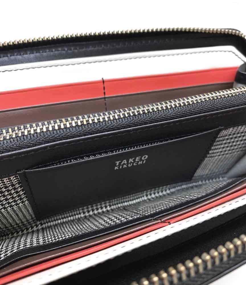 タケオキクチ　ラウンド長財布　新品未使用　箱付　現行品　¥22,000-