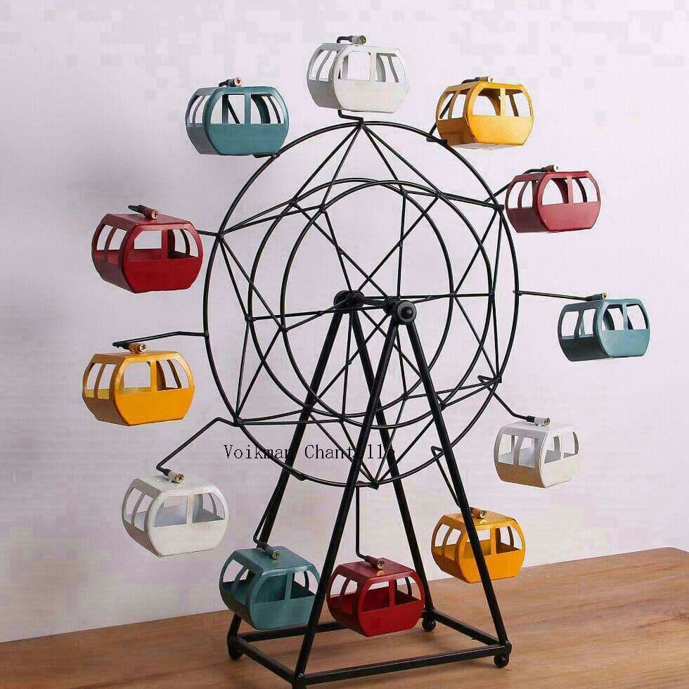 置物 カラフルな観覧車 アンティーク調 ビンテージ風雑貨 回転可能