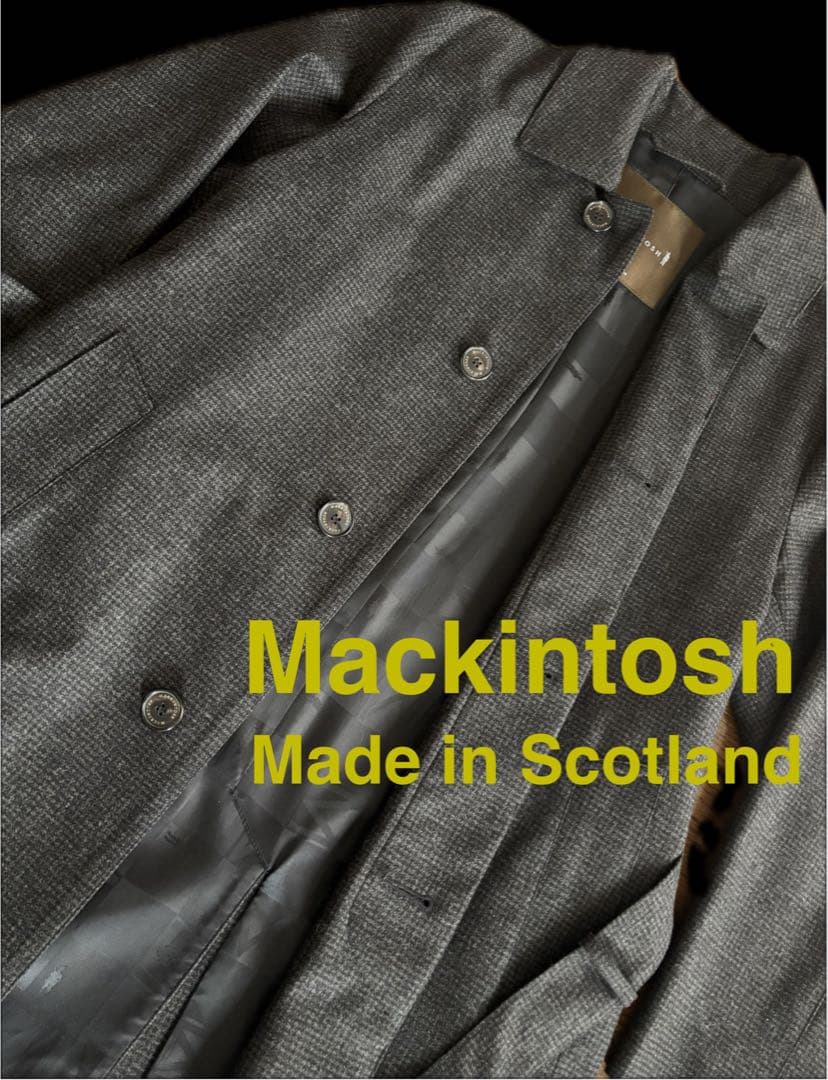 ステンカラーコート グレー チェック