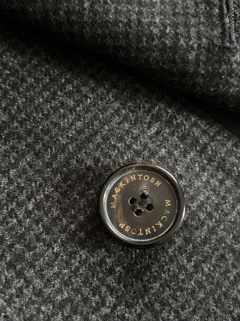 ステンカラーコート グレー チェック