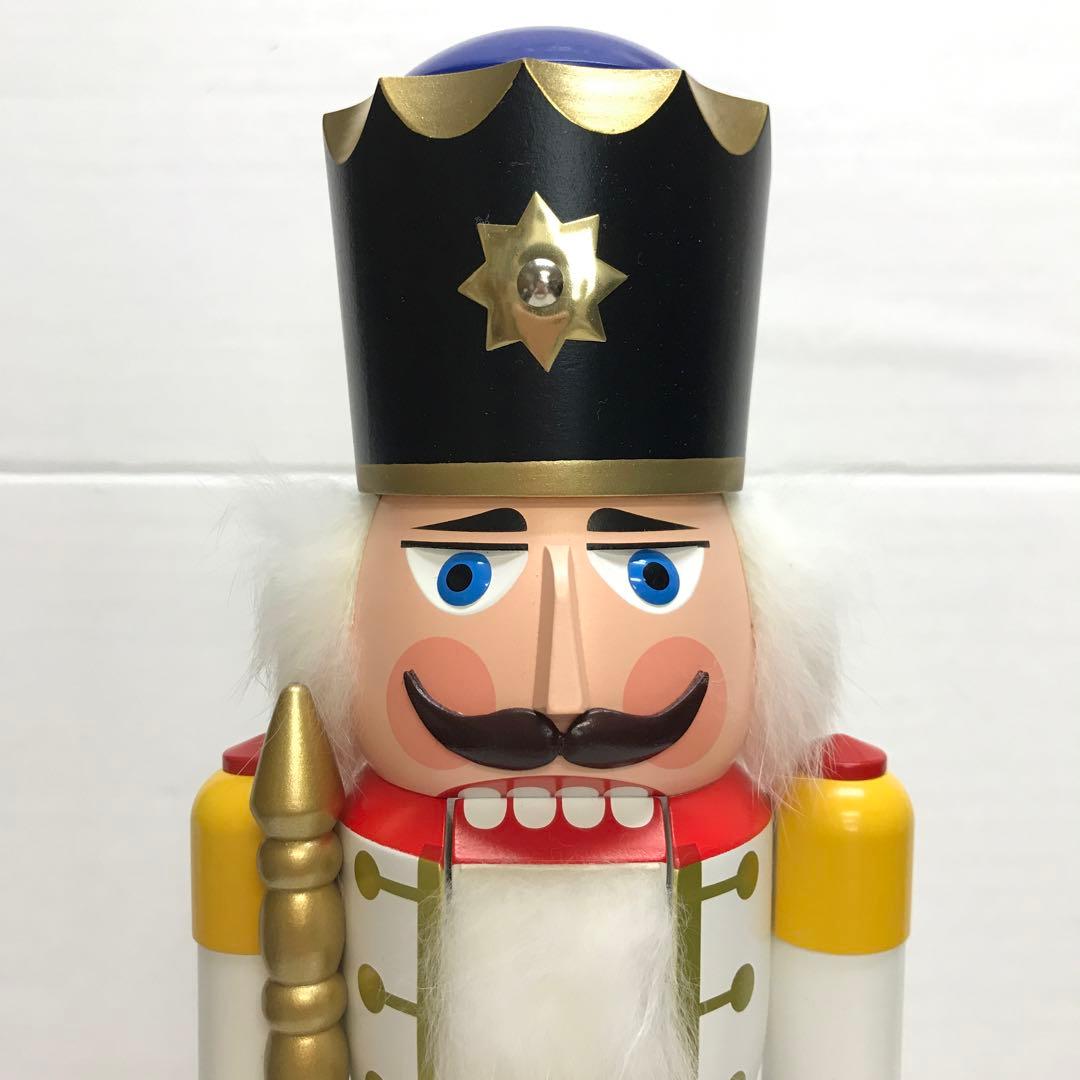 ドイツ製 くるみ割り人形 ホワイト 39㎝ DOREGENO社