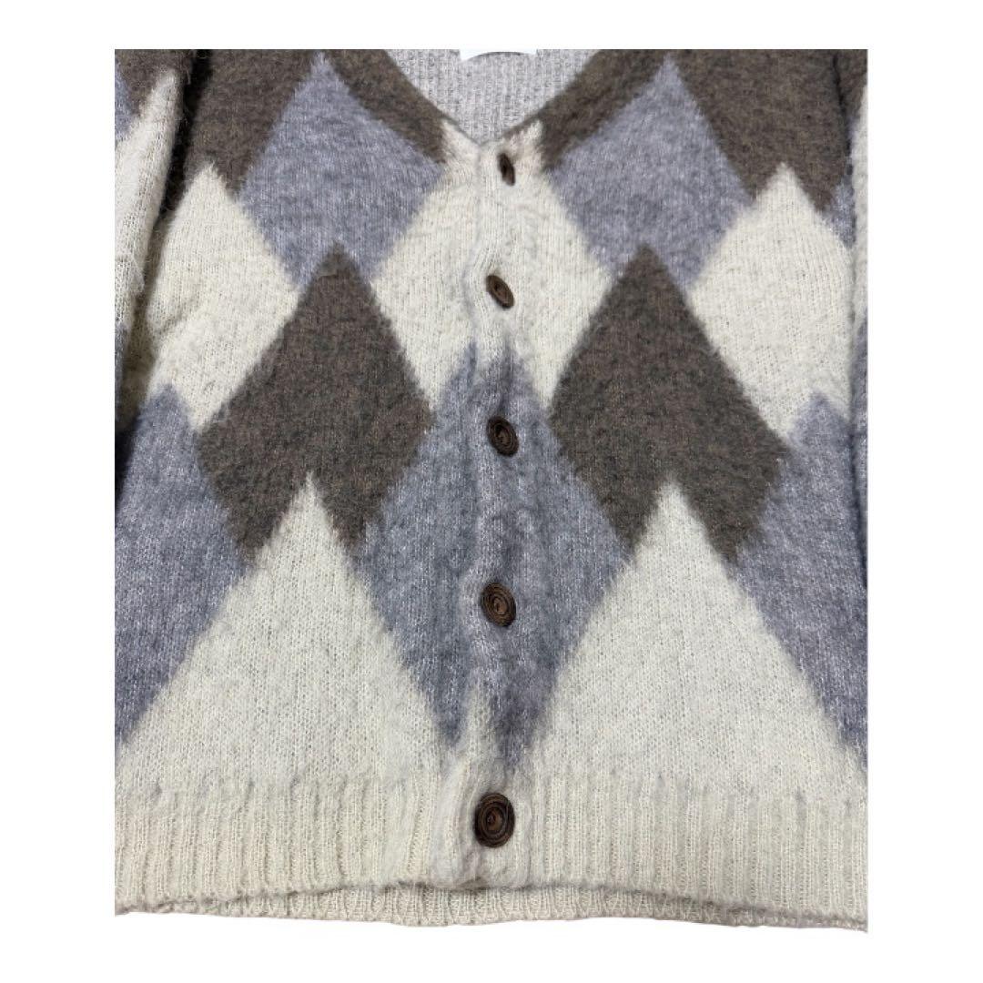 finders keepers after math アーガイル柄　カーディガン