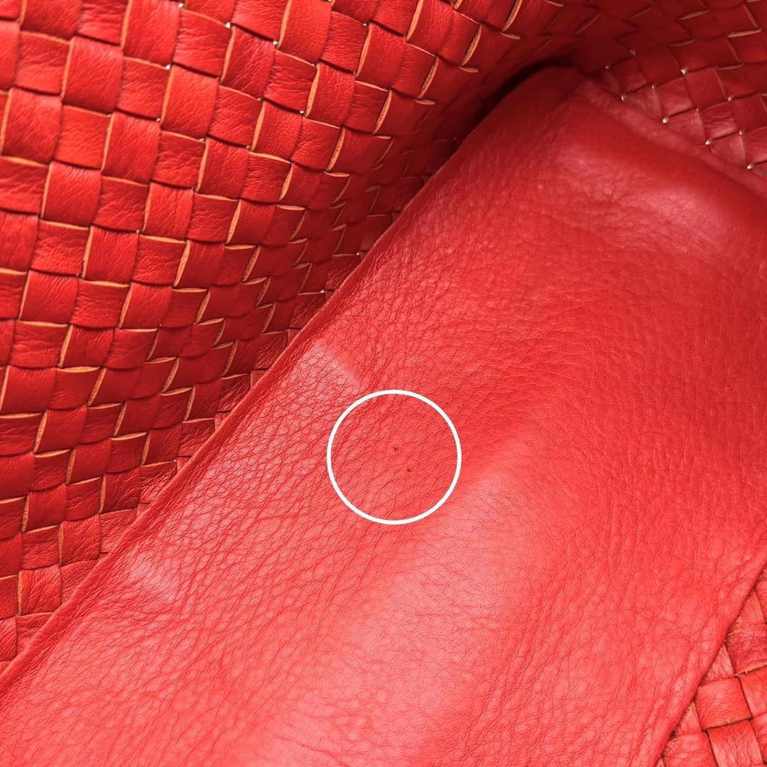 美品 FALORNI イントレチャート トートバッグ A4サイズ◎ ポーチ付き