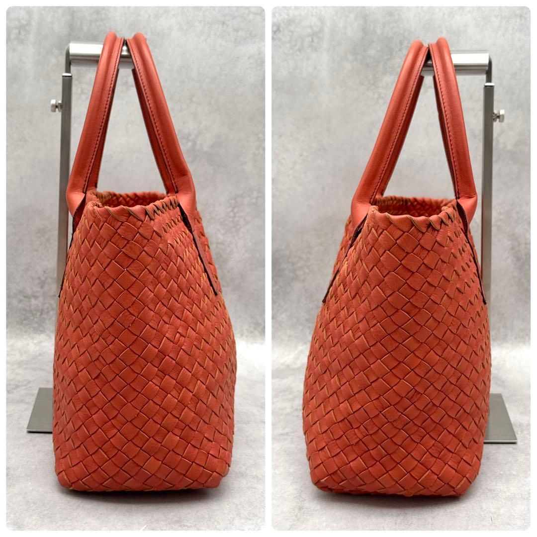 美品 FALORNI イントレチャート トートバッグ A4サイズ◎ ポーチ付き